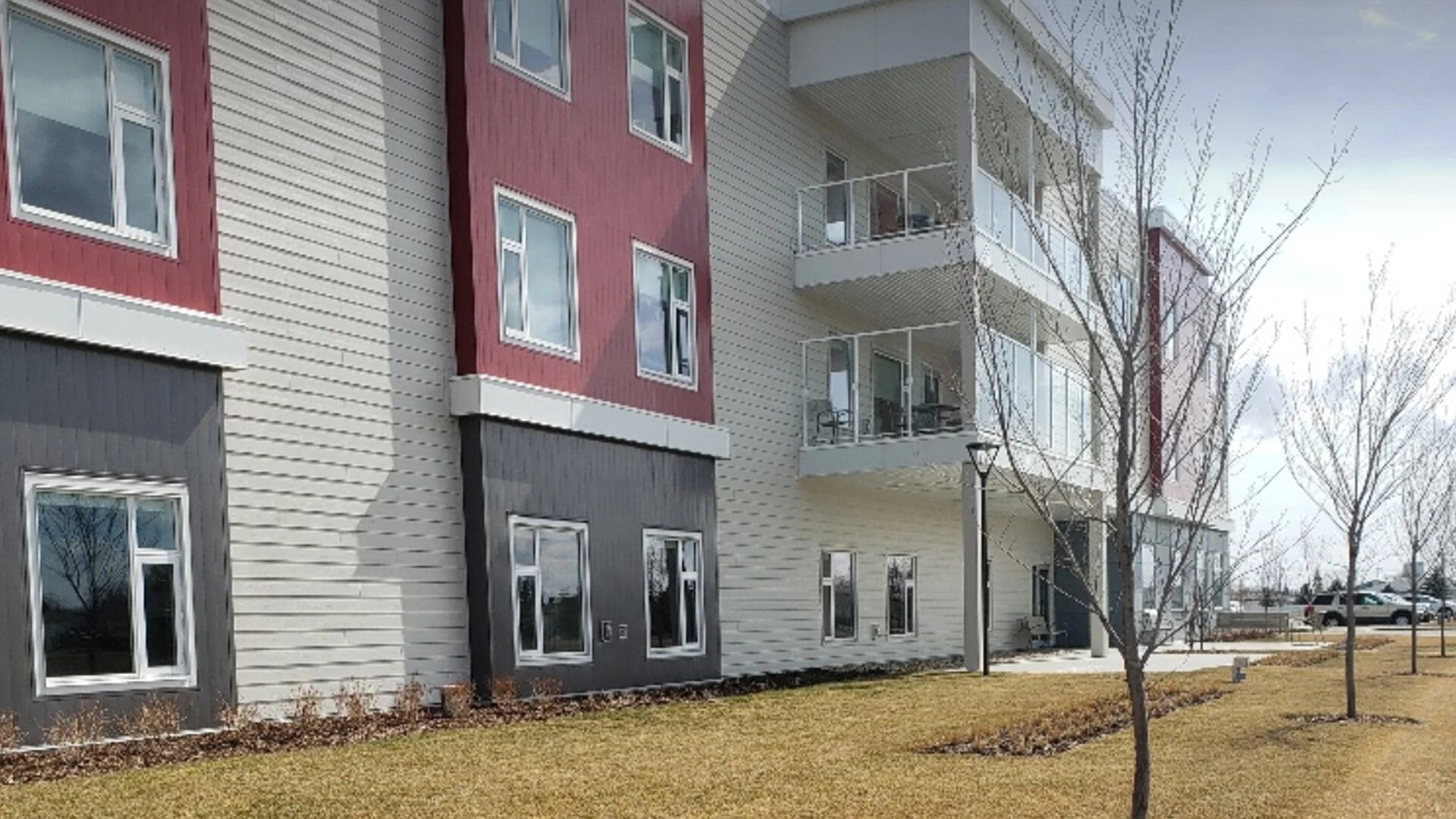 An exterior side view of Sagebrush residence