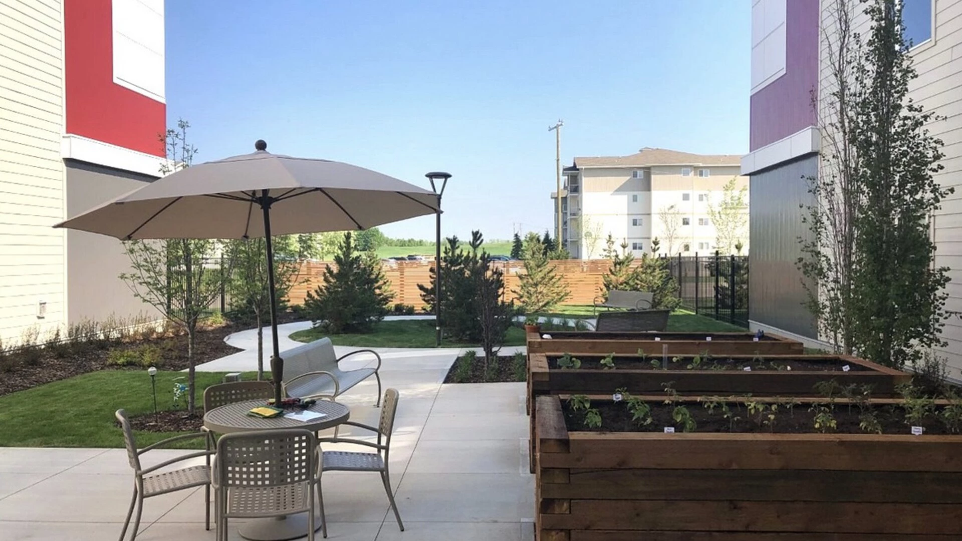 Sagebrush residence garden area